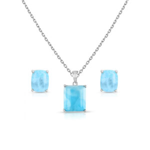 Set en plata 925 con Larimar Alahas SPL-001