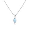 Cadena con dije Plata 925 Larimar Joyeria Alahas CDPM-143
