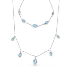 Gargantilla plata 925 Larimar gapl-002