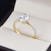 Anillo de compromiso oro 14k con diamante de laboratorio SDIAMLAB-013