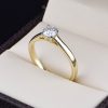 Anillo de compromiso oro 14k con diamante de laboratorio SDIAMLAB-007