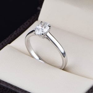 Anillo de compromiso oro 14k con diamante de laboratorio SDIAMLAB-010