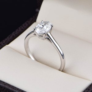 Anillo de compromiso oro 14k con diamante de laboratorio SDIAMLAB-014