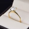 Anillo de compromiso oro 14k con diamante de laboratorio SDIAMLAB-016