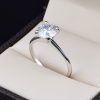 Anillo de compromiso oro 14k con diamante de laboratorio SDIAMLAB-017