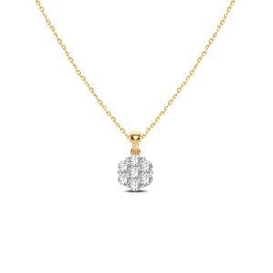 Cadena con dije Oro 14k Diamantes