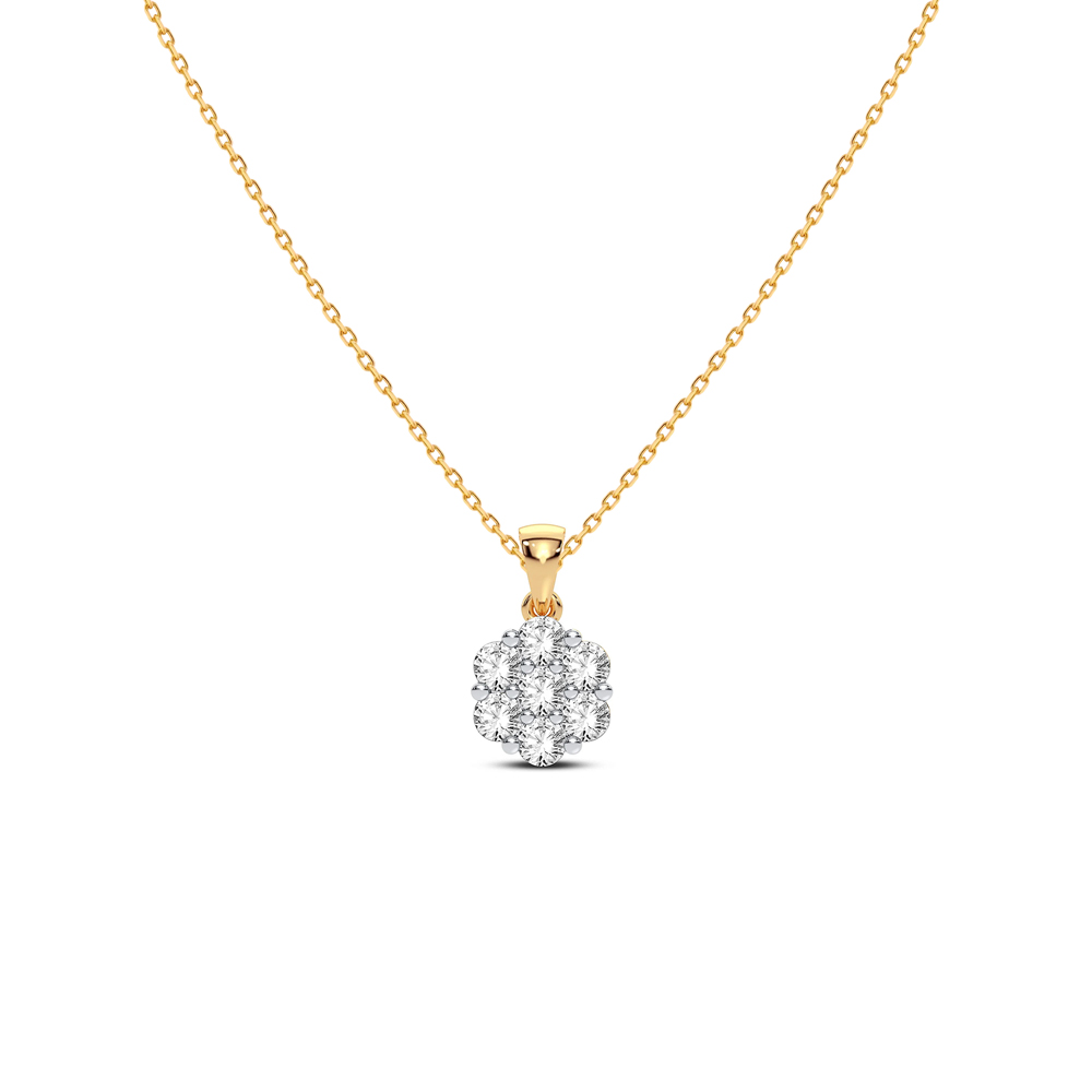 Cadena con dije Oro 14k Diamantes