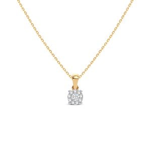 Cadena con dije Oro 14k Diamantes
