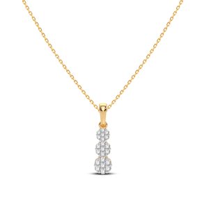 Cadena con dije Oro 14k Diamantes