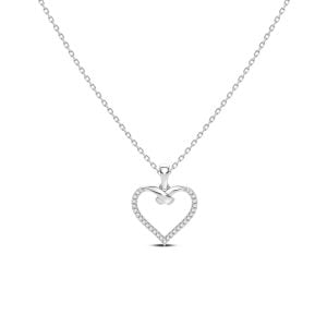 Cadena con dije Corazón Oro 14k Diamantes