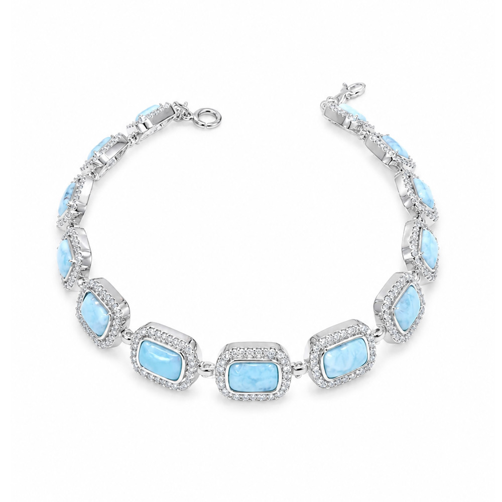 Guillo plata 925 Larimar gpl-012