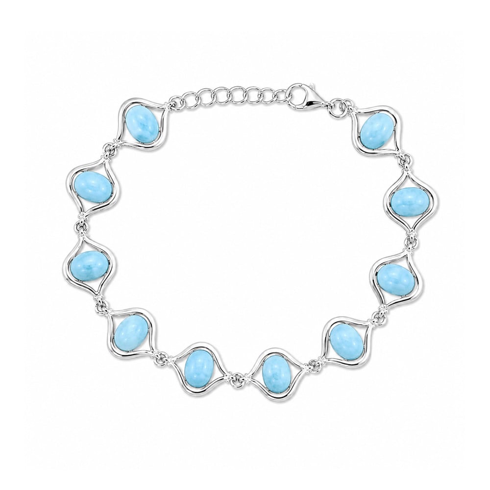 Guillo en plata 925 con Larimar