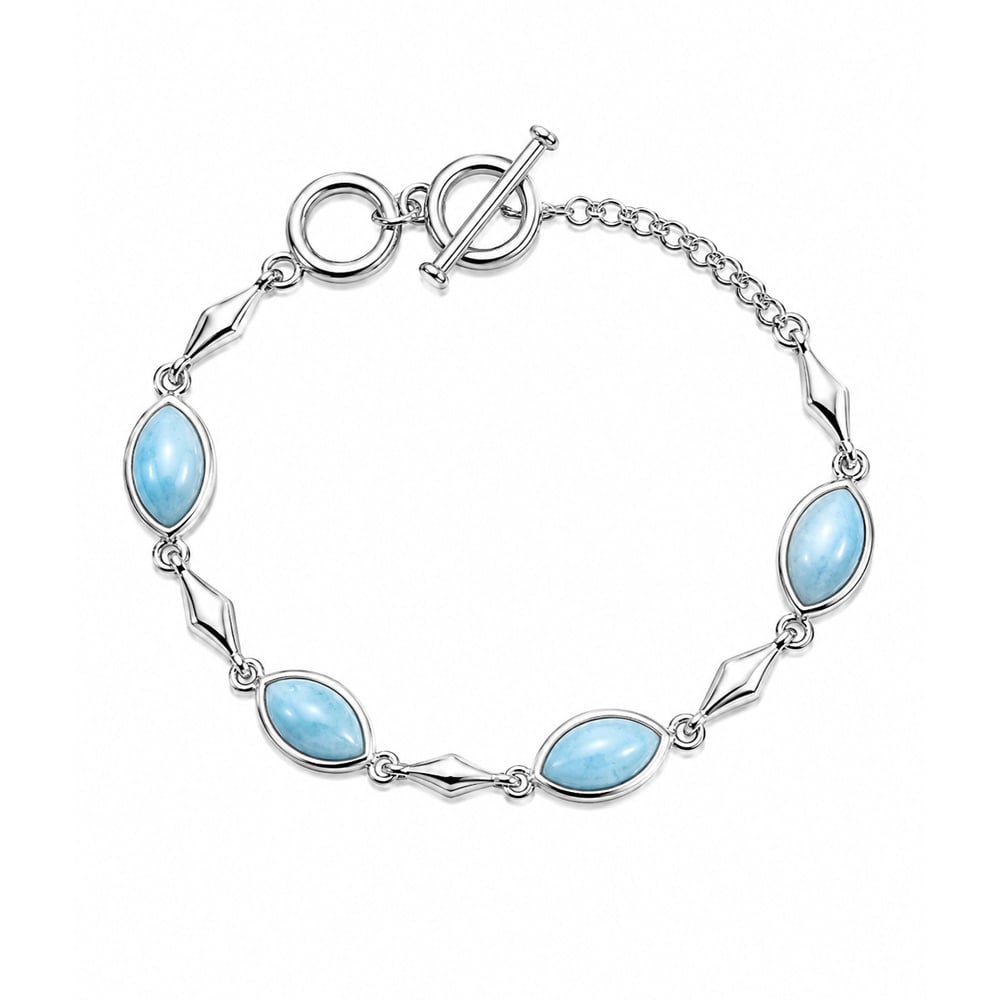 Guillo en plata 925 con Larimar