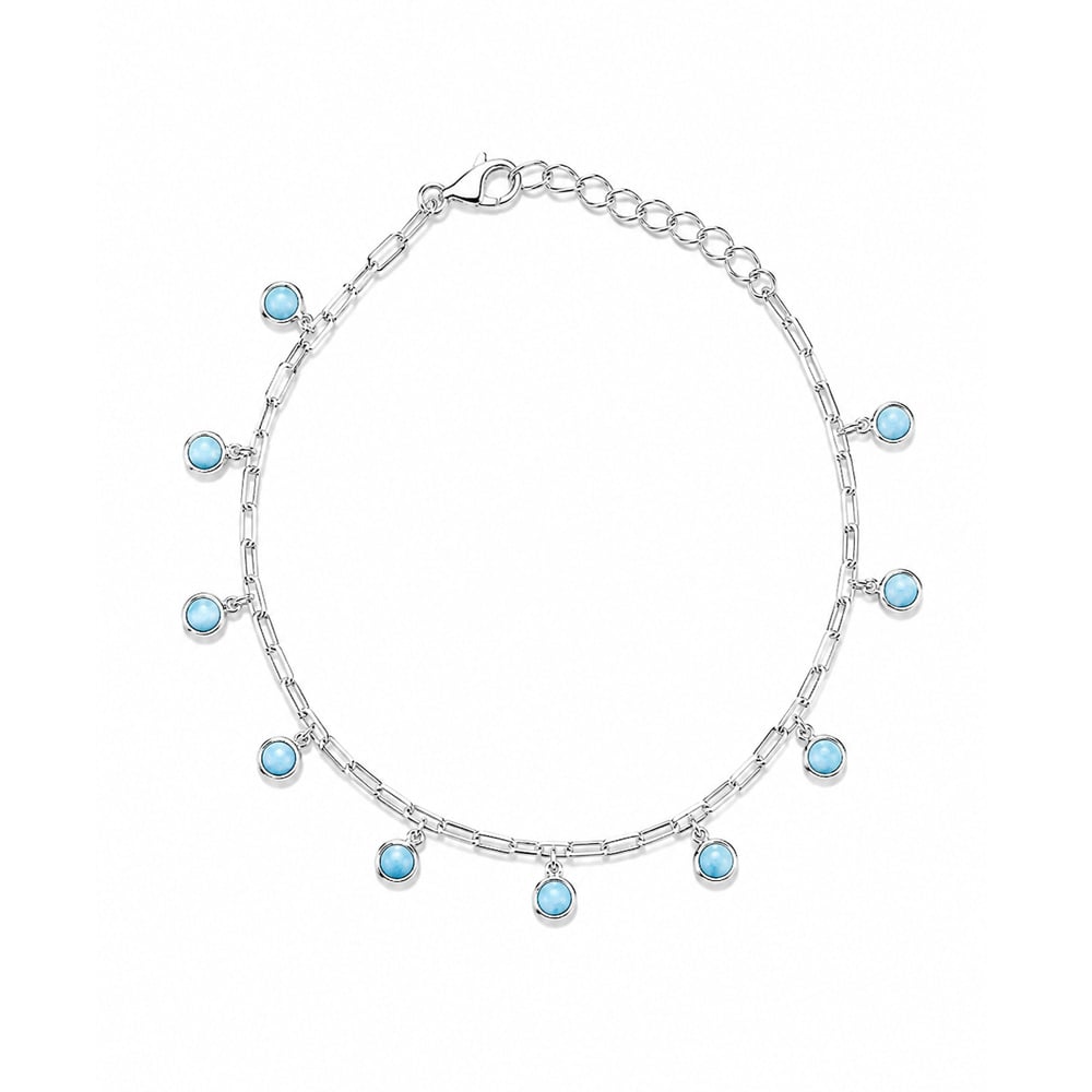 Guillo en plata 925 con Larimar