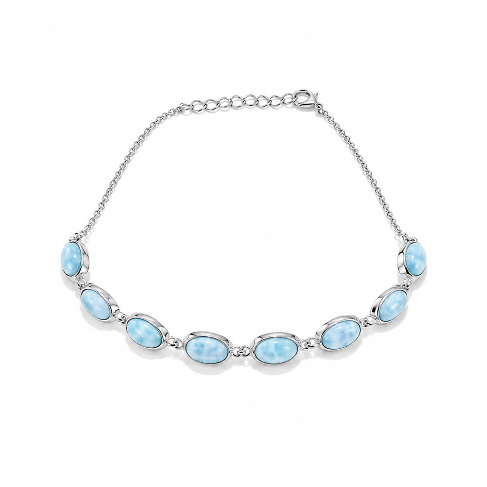 Guillo en plata 925 con Larimar