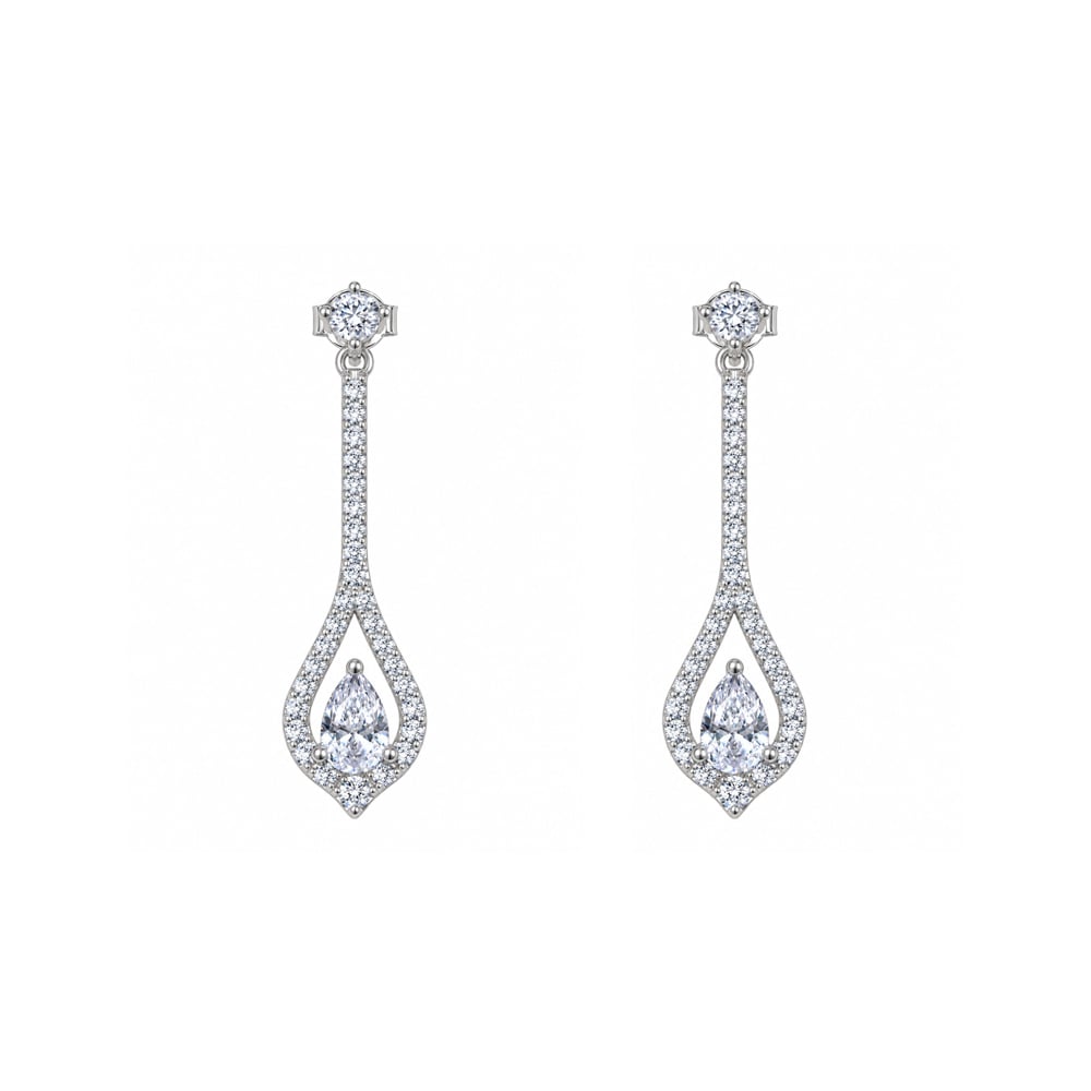 Aretes Largos en Plata 925