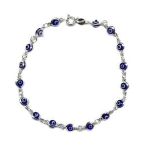 Guillo Ojo Turco Azul en plata 925