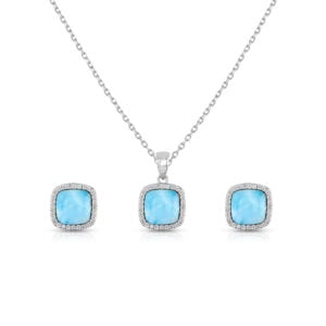 Set en plata 925 con Larimar