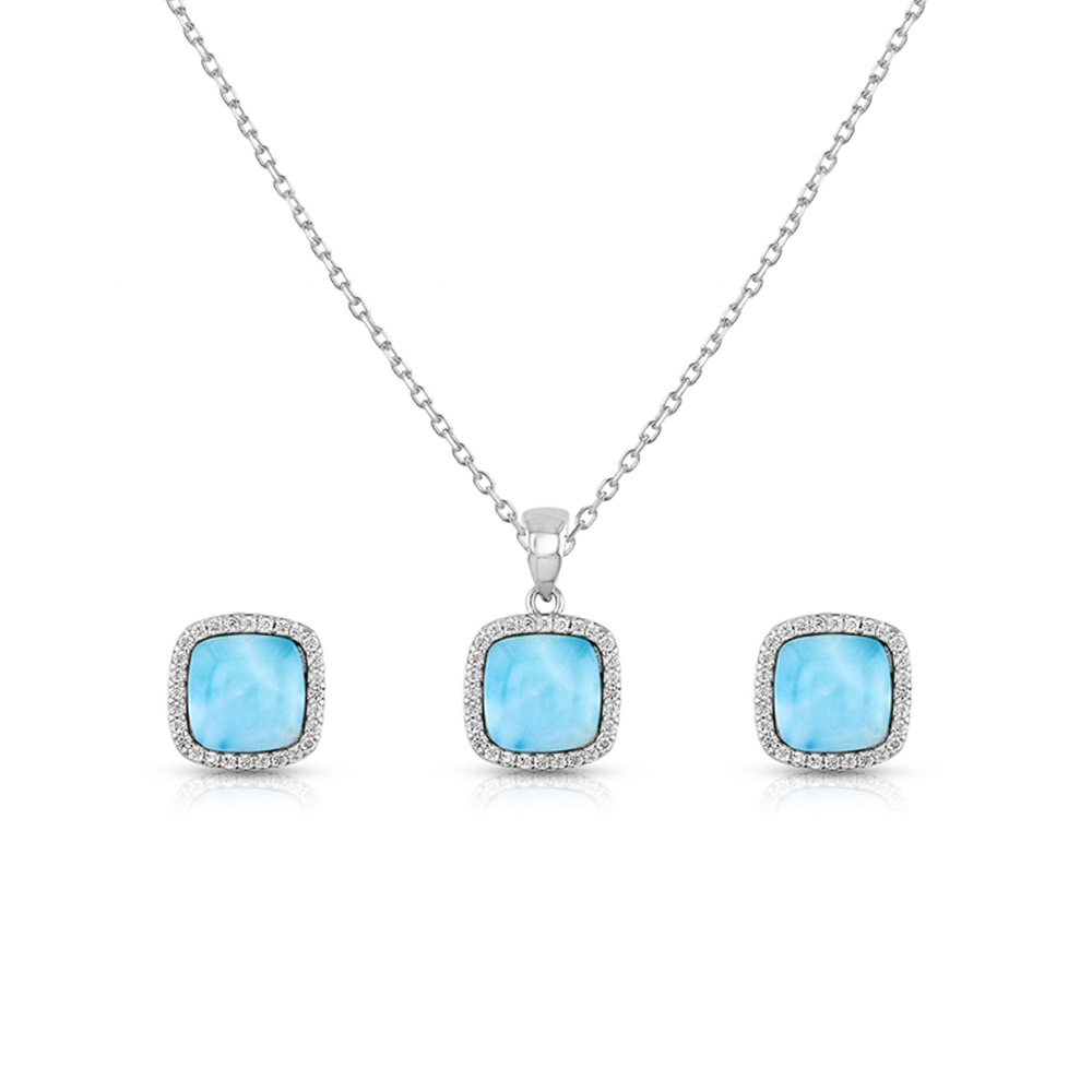 Set en plata 925 con Larimar